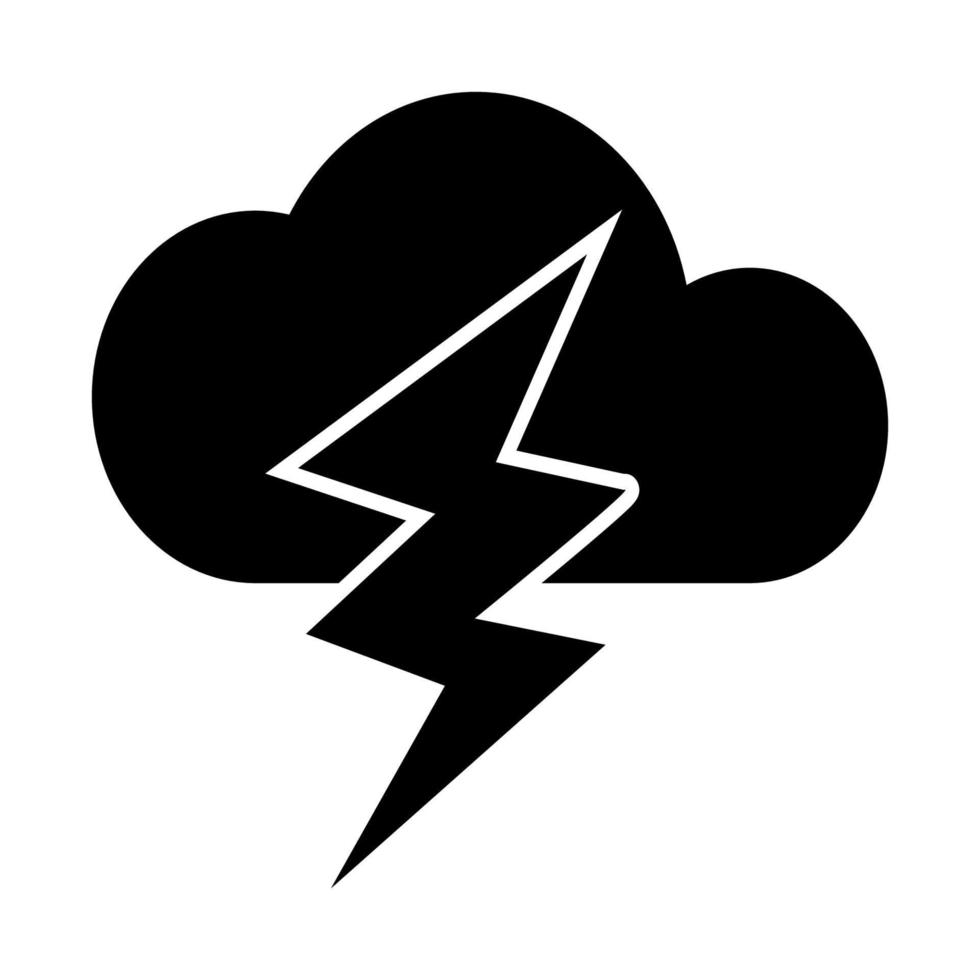 ilustración vectorial gráfico del icono de tormenta vector