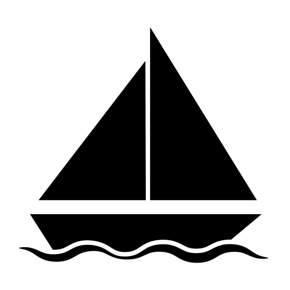 Illustration Vector Graphic of Yacht Icon