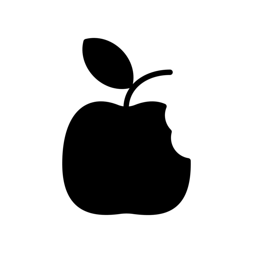 gráfico vectorial ilustrativo del icono de la manzana vector