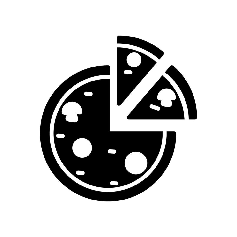 ilustración vectorial gráfico del icono de pizza vector