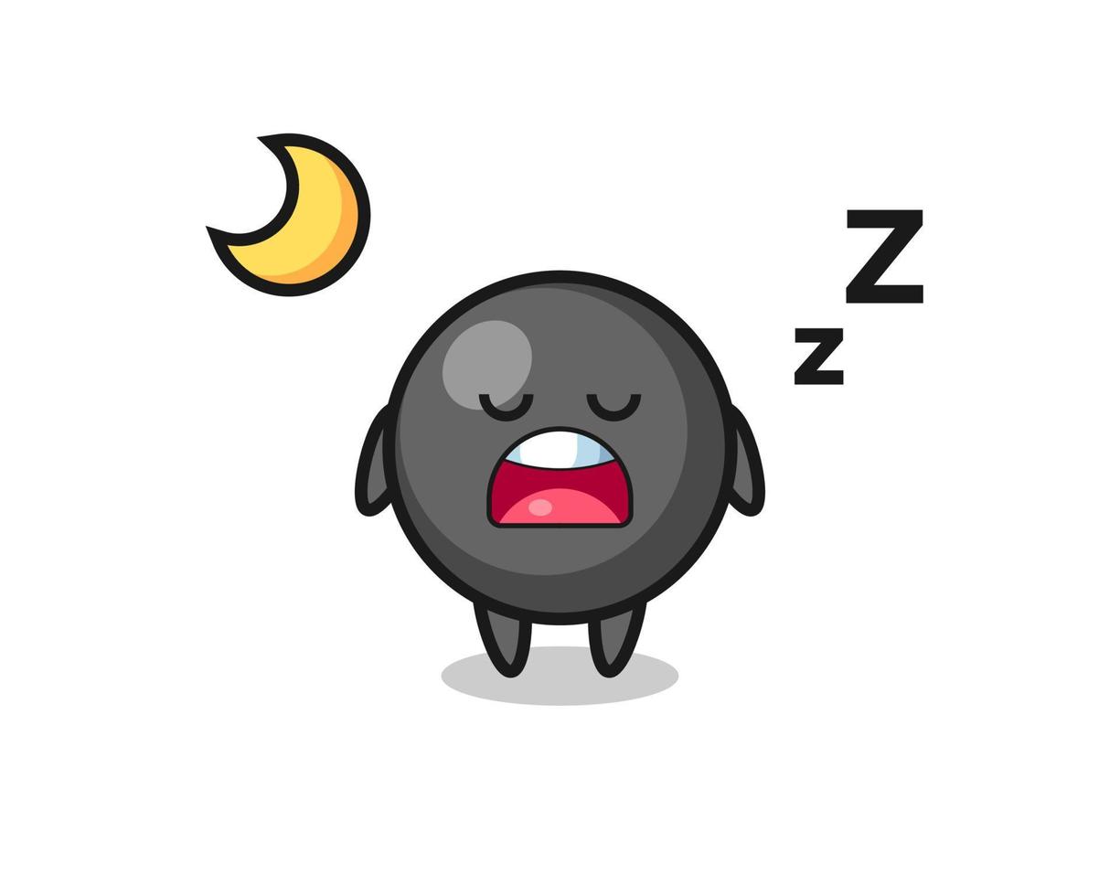 dot symbol character illustration sleeping at night vector