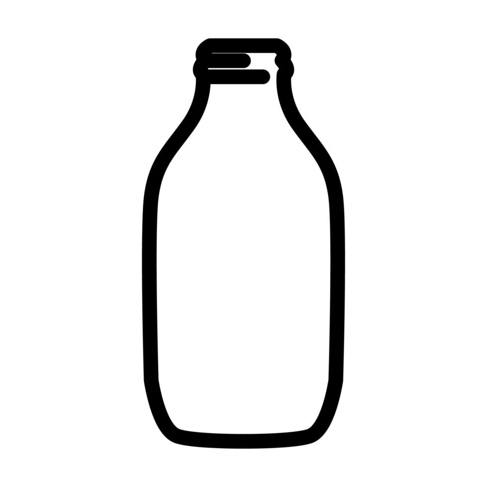 Illustration Vector Graphic of Milk Bottle Icon