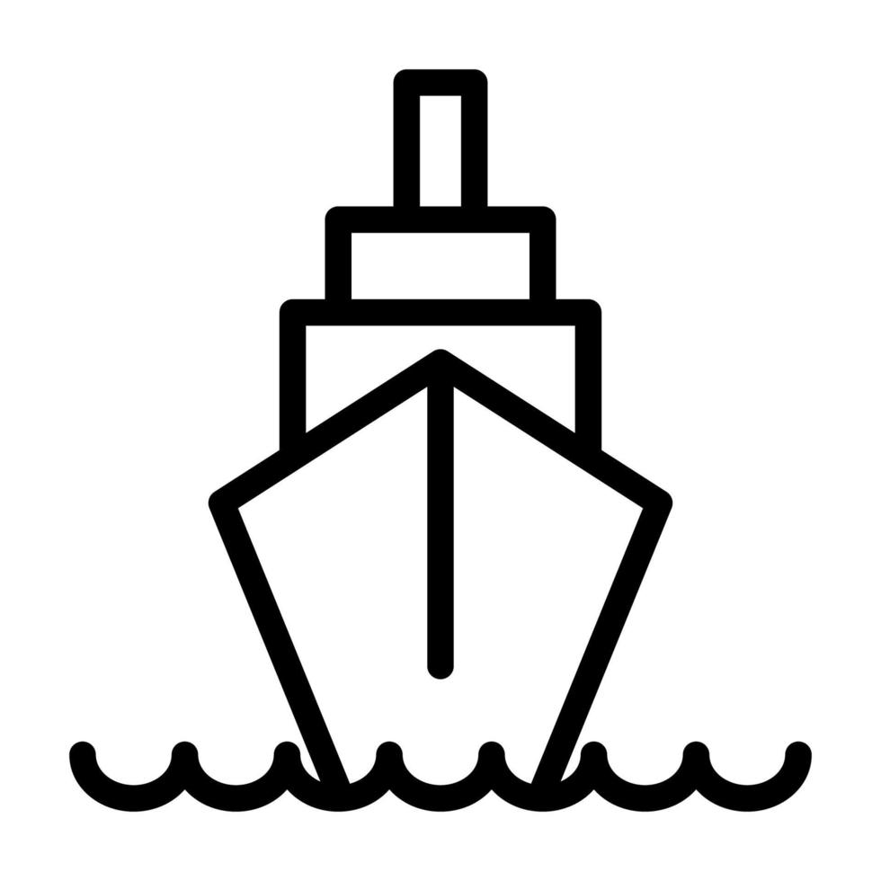 Illustration Vector Graphic of Ship Icon