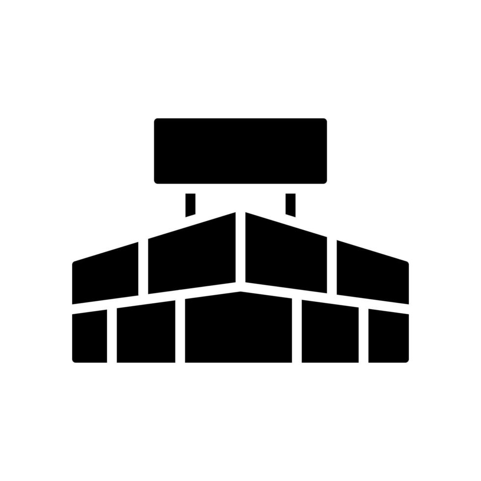 ilustración vectorial gráfico del icono del edificio del centro comercial vector