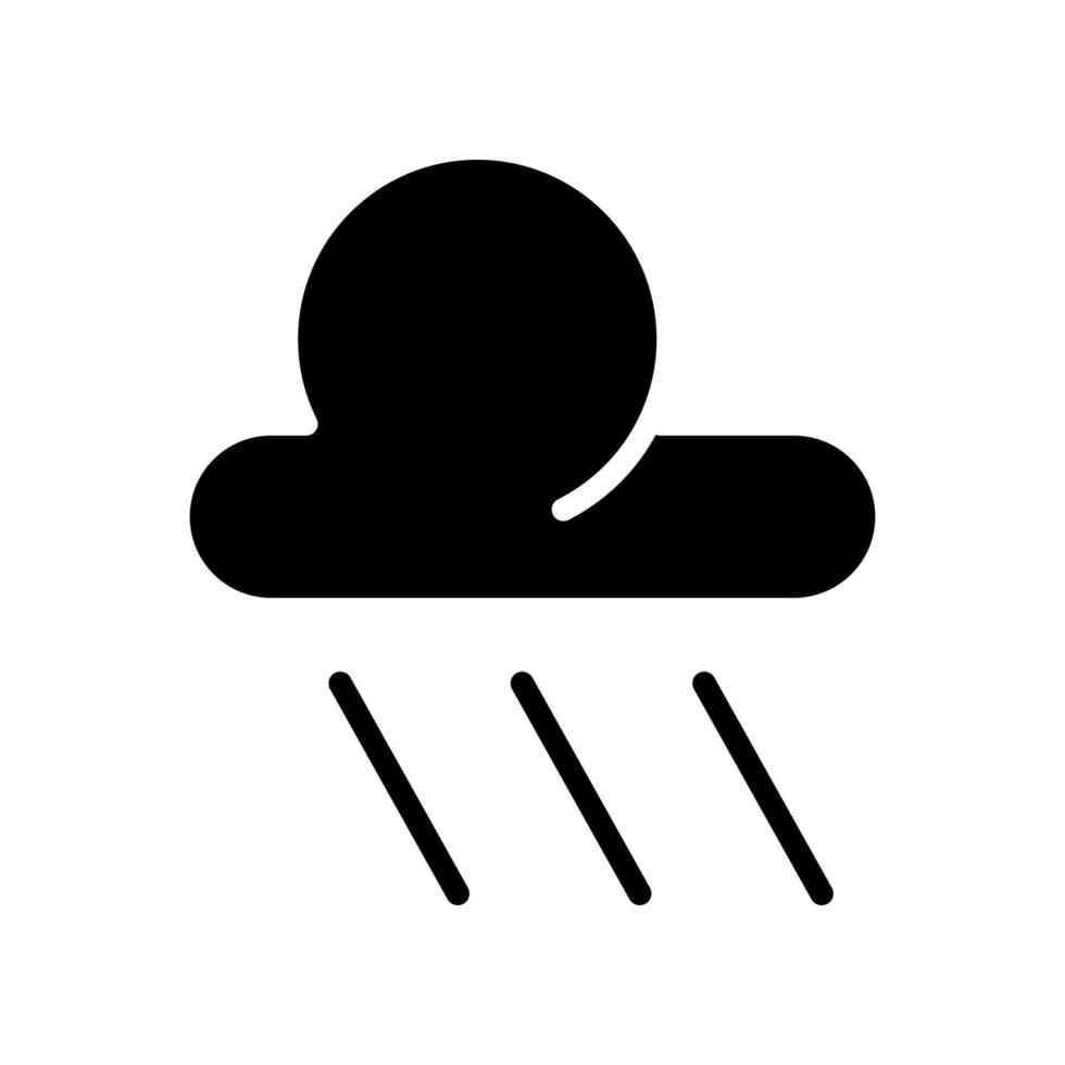 ilustración vectorial gráfico del icono de la lluvia vector