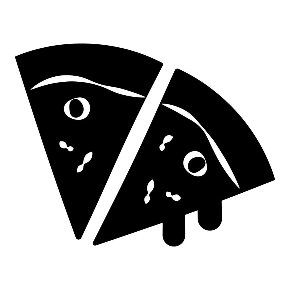 ilustración vectorial gráfico del icono de pizza vector