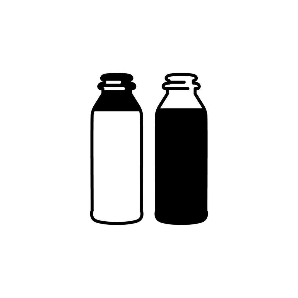Illustration Vector Graphic of Milk Bottle Icon