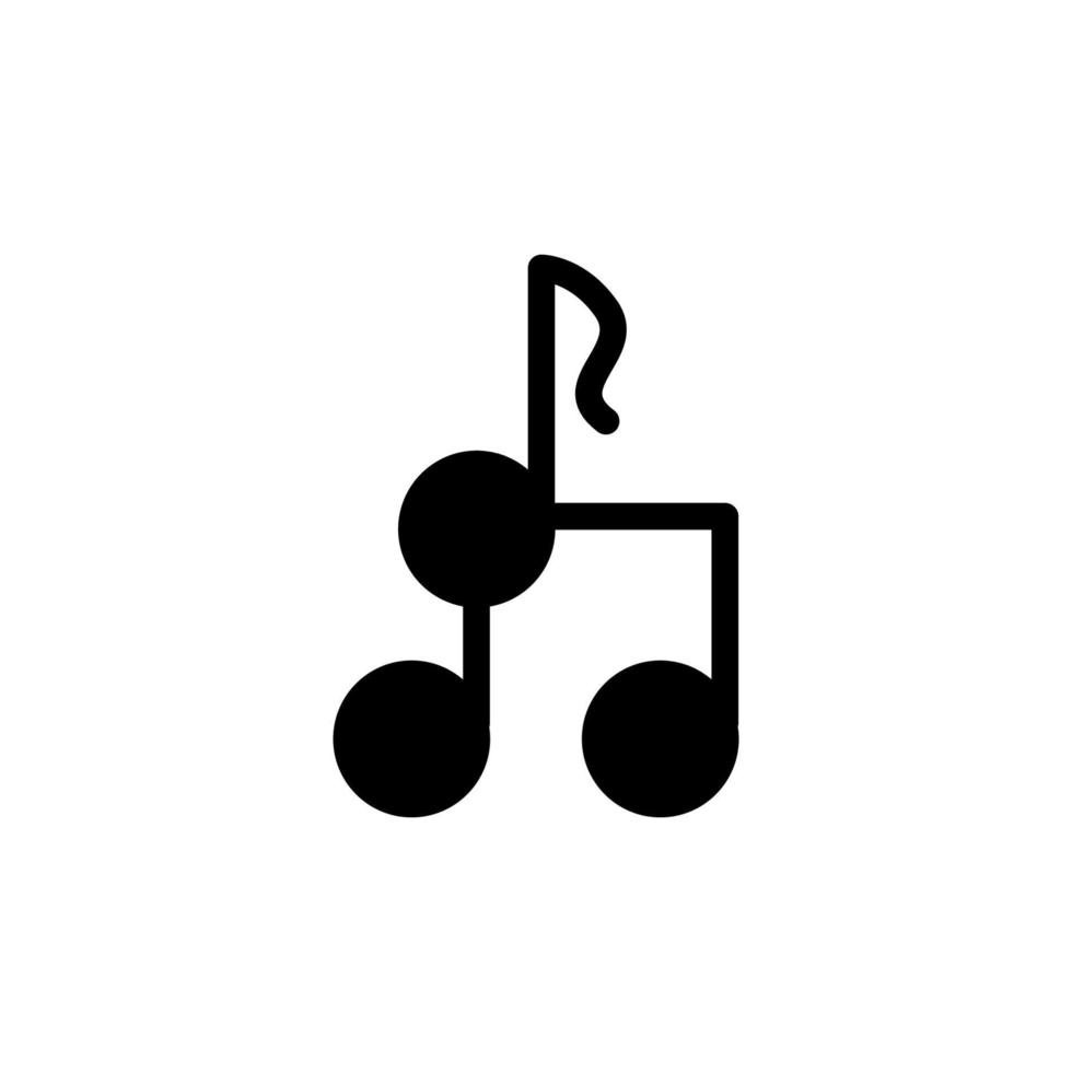 ilustración vectorial gráfico del icono de la música vector