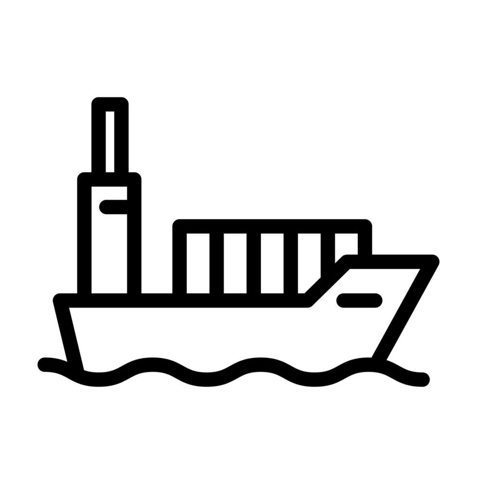 Illustration Vector Graphic of Ship Icon