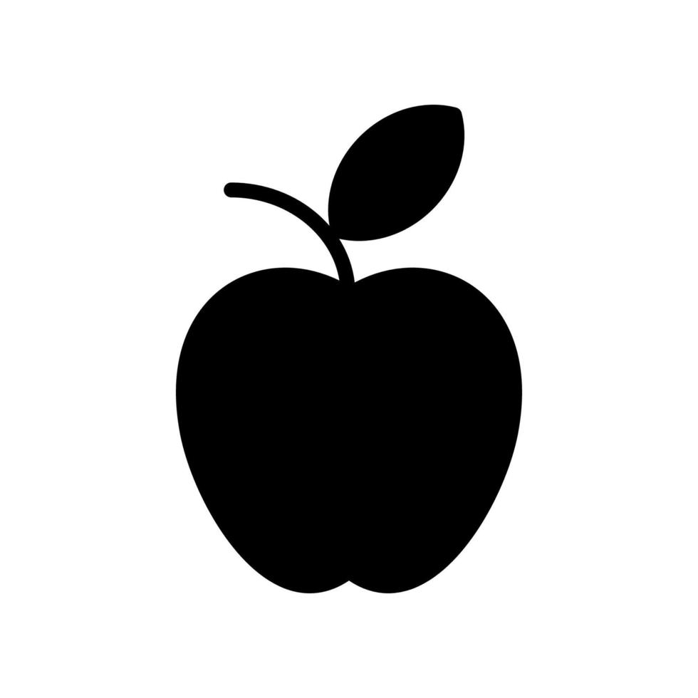 gráfico vectorial ilustrativo del icono de la manzana vector