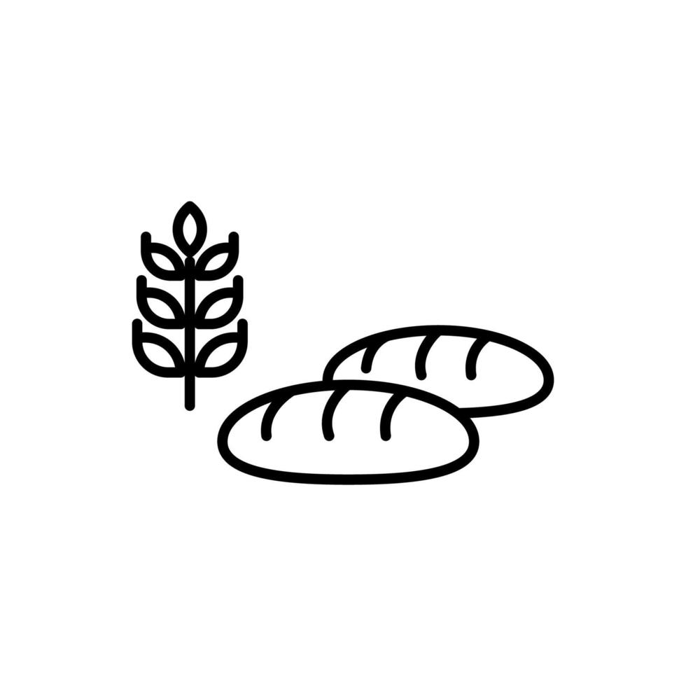 Illustration Vector Graphic of Bread Icon