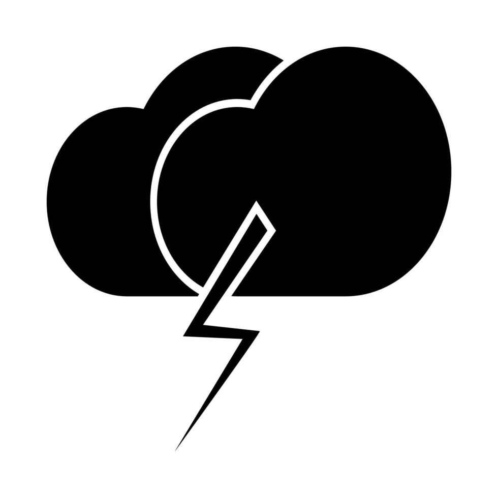 ilustración vectorial gráfico del icono de tormenta vector