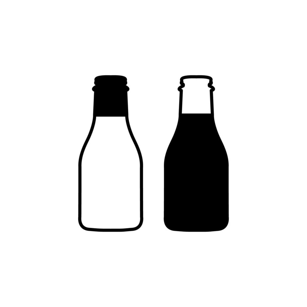 Illustration Vector Graphic of Milk Bottle Icon