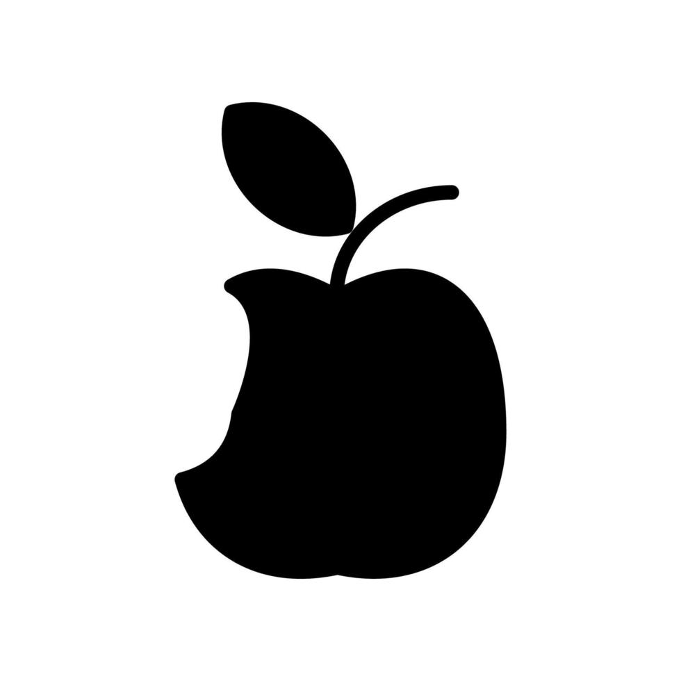 gráfico vectorial ilustrativo del icono de la manzana vector
