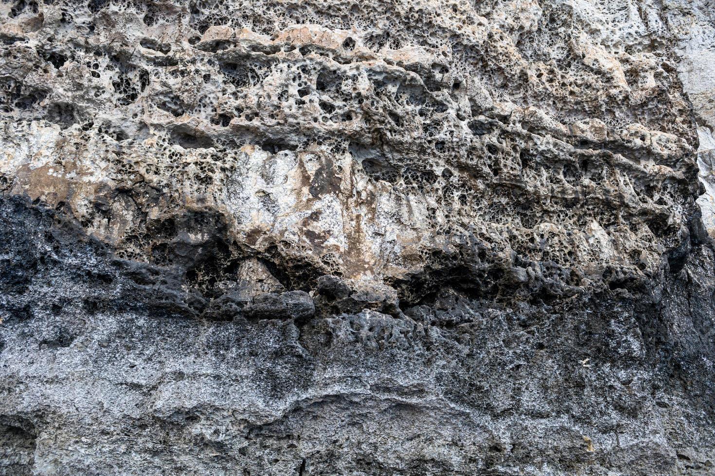 Background, texture of grey rock. Texture, background of shell rock. photo