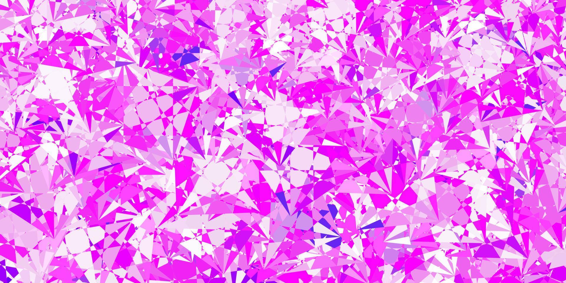 Light Purple vector backdrop with triangles, lines.