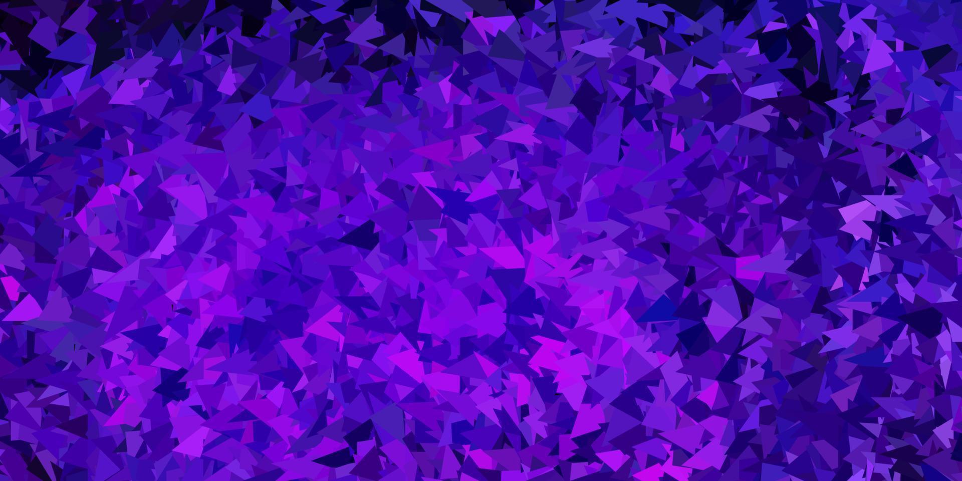 Dark purple, pink vector poly triangle template.