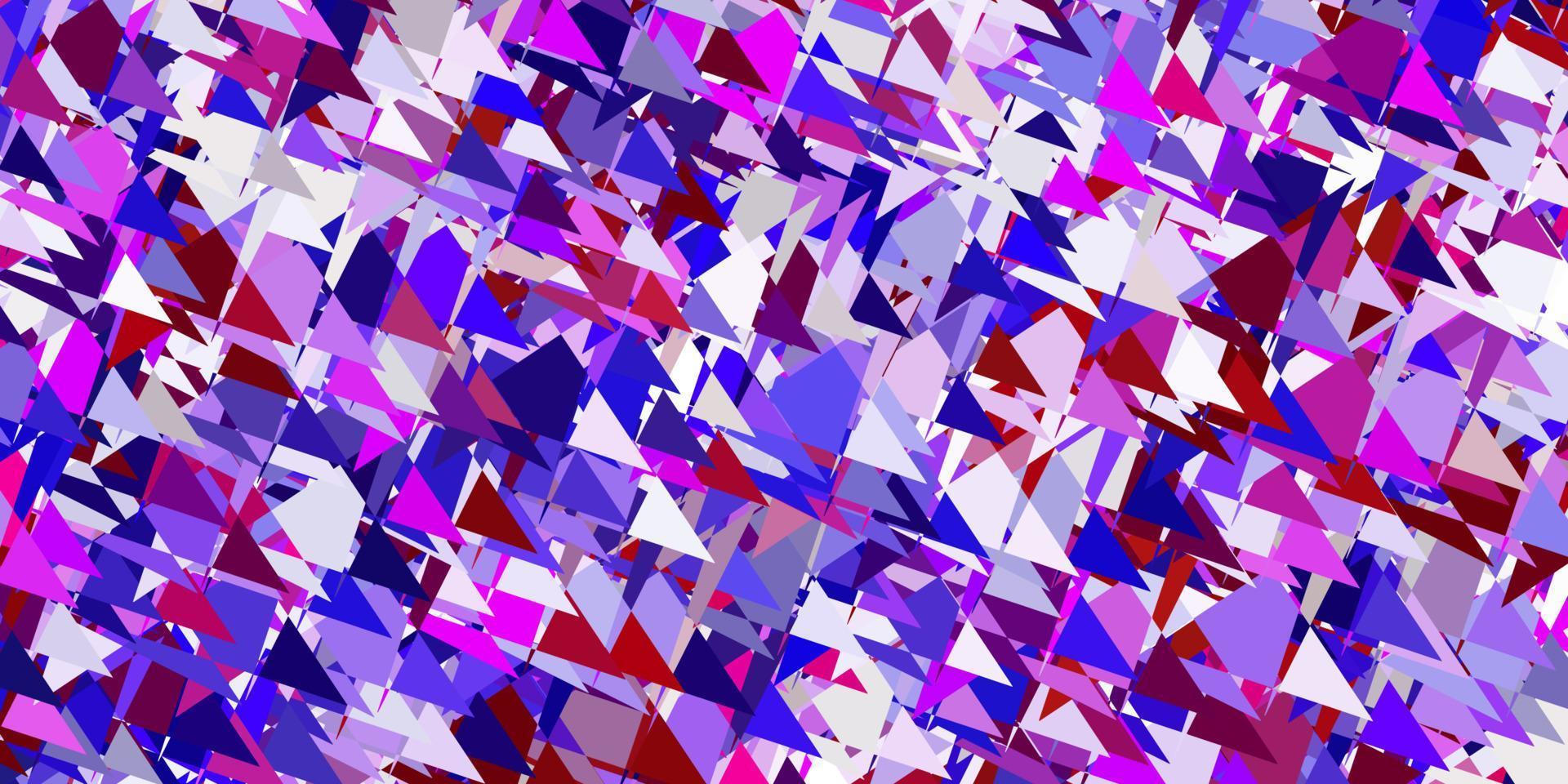 Light purple, pink vector pattern with polygonal shapes.