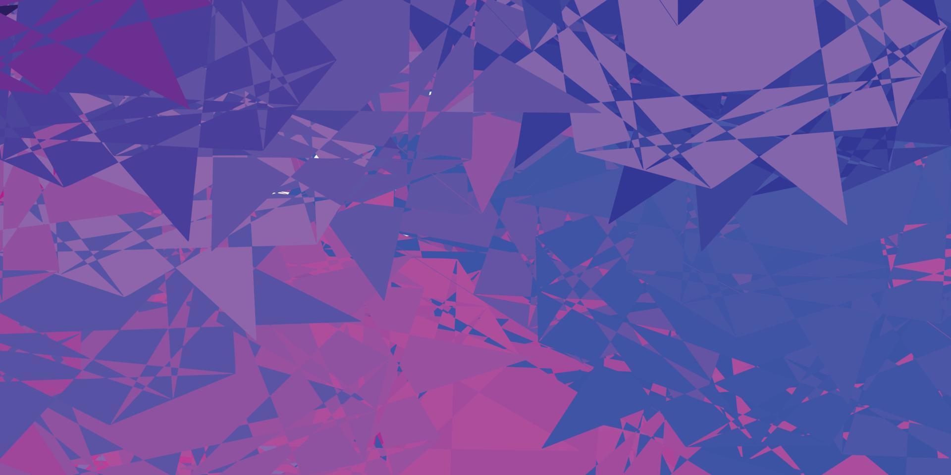 Light Purple, Pink vector background with polygonal forms.