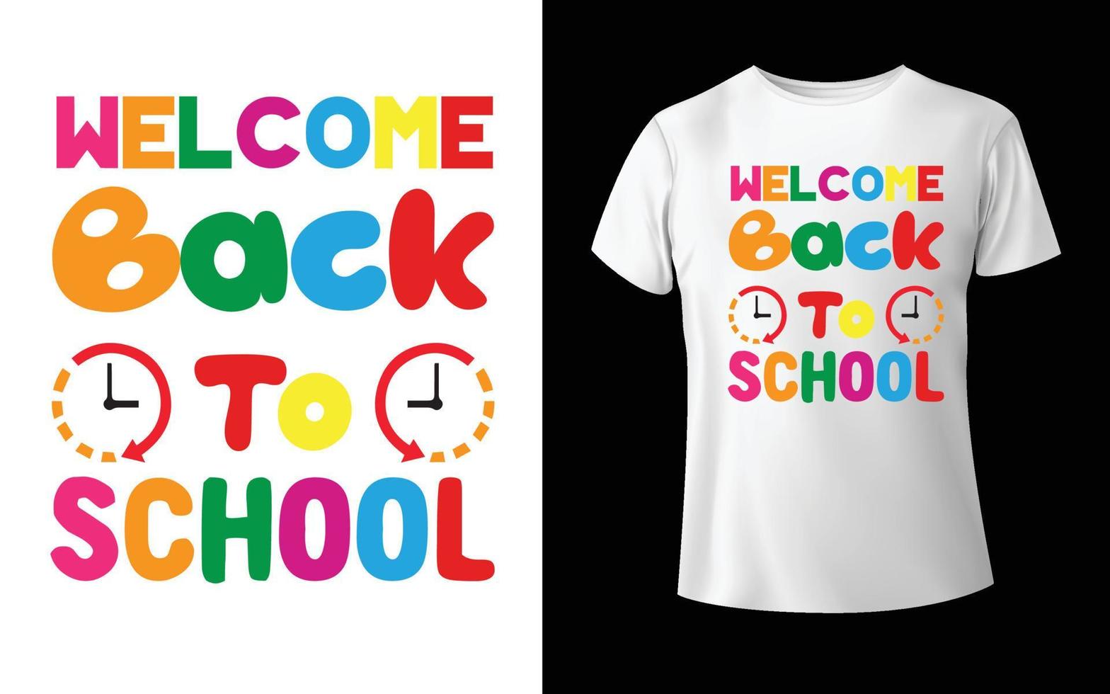 Welcome back to school t-shirt design school vector t-shirt