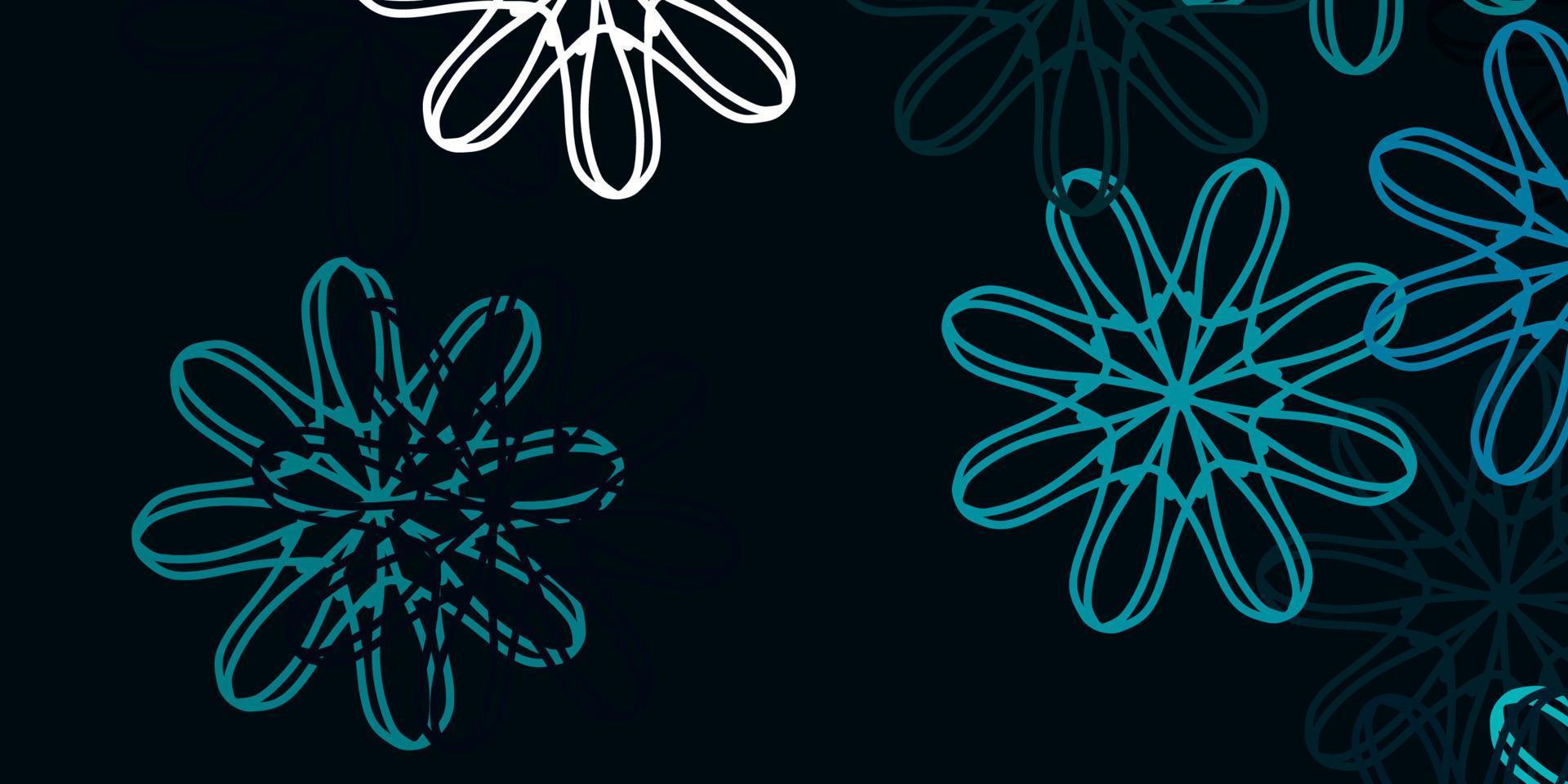 Light Blue, Green vector natural layout with flowers.