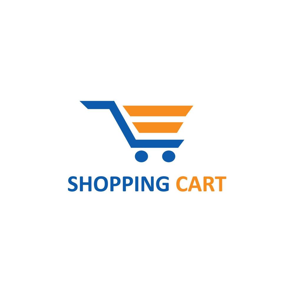 vector de diseño de logotipo de carrito de compras, plantilla de logotipo de carrito de compras moderno