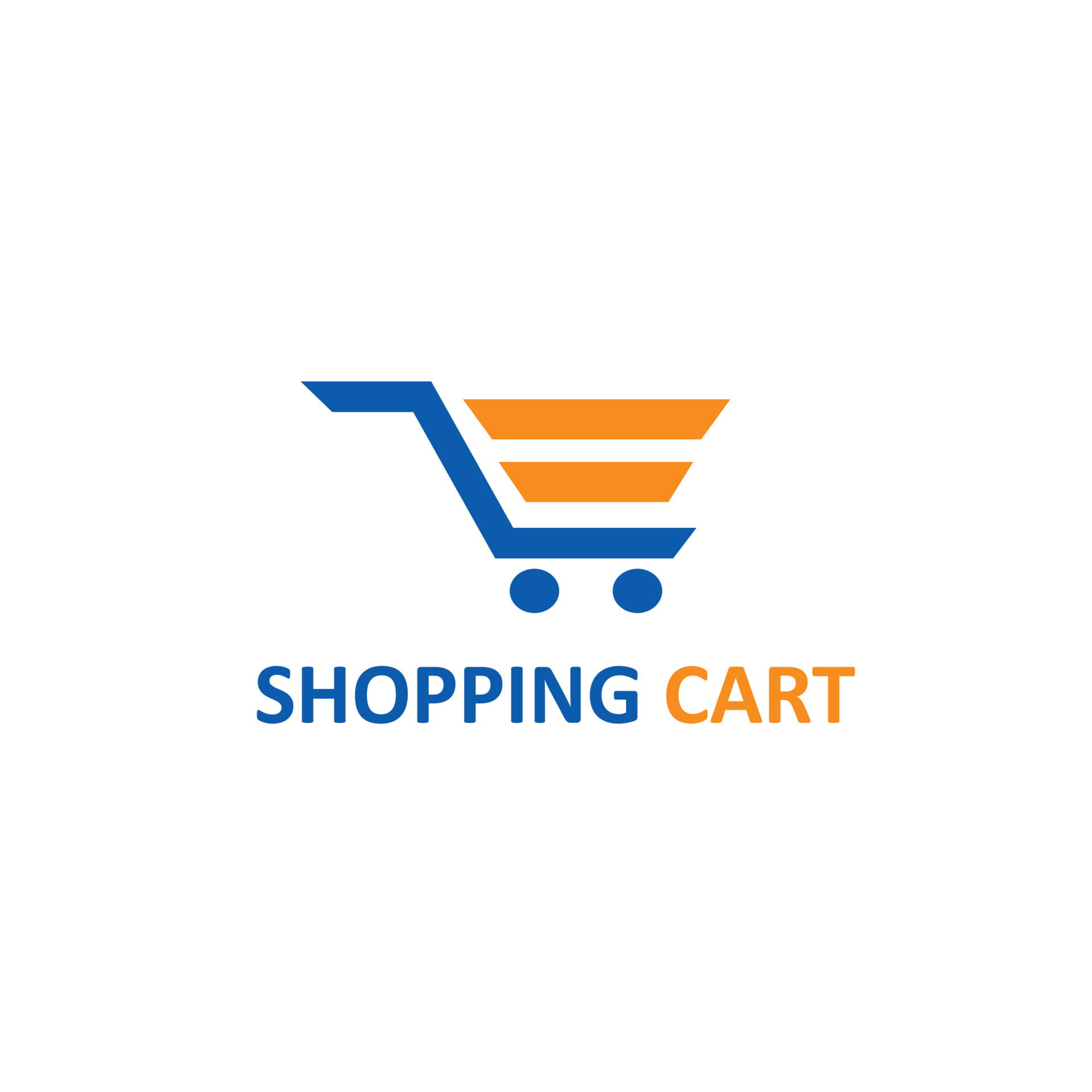 SHOPPING CART logo design vector, modern SHOPPING CART logo template