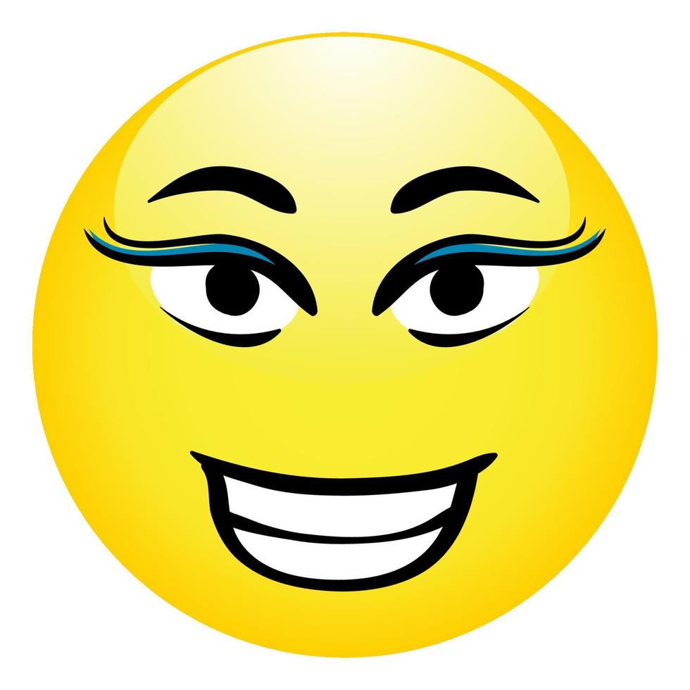 Lady Face on white backround vector