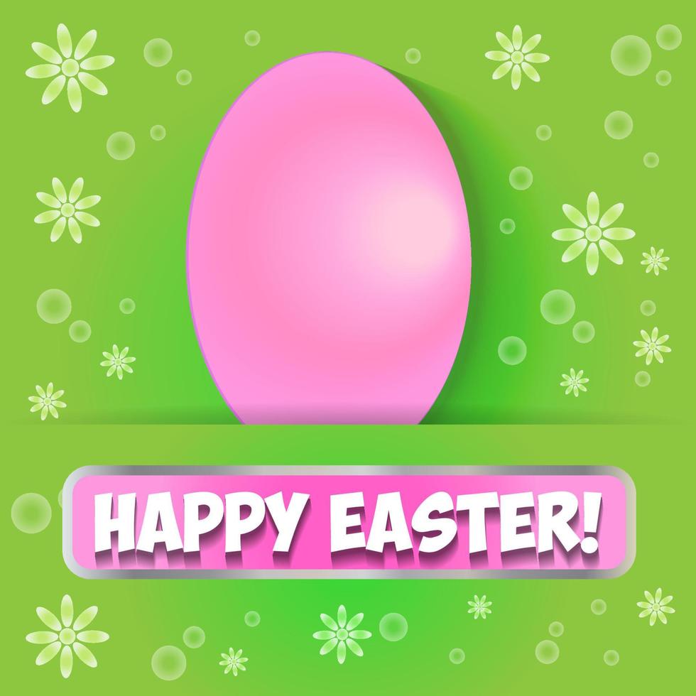 Happy Easter card vector