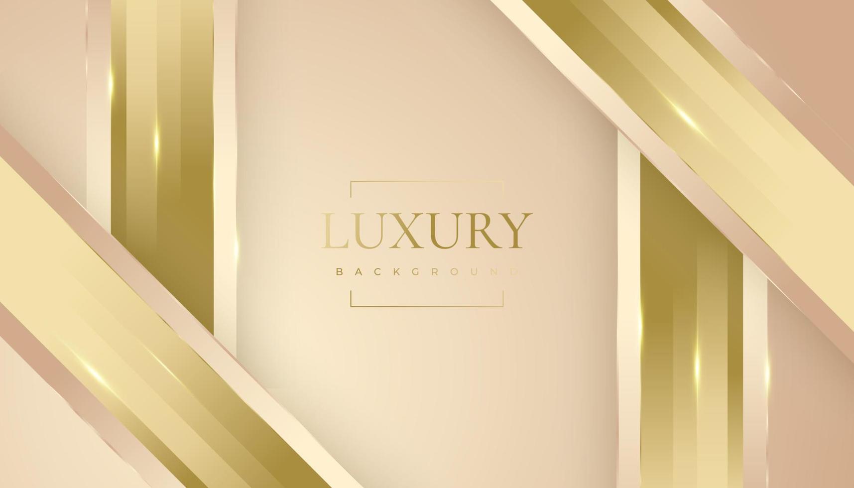 Luxury Gold Background with Glitter and Light Effect. Premium Golden Background with Paper Cut Style for Award, Nomination, Ceremony, Formal Invitation or Certificate Design vector