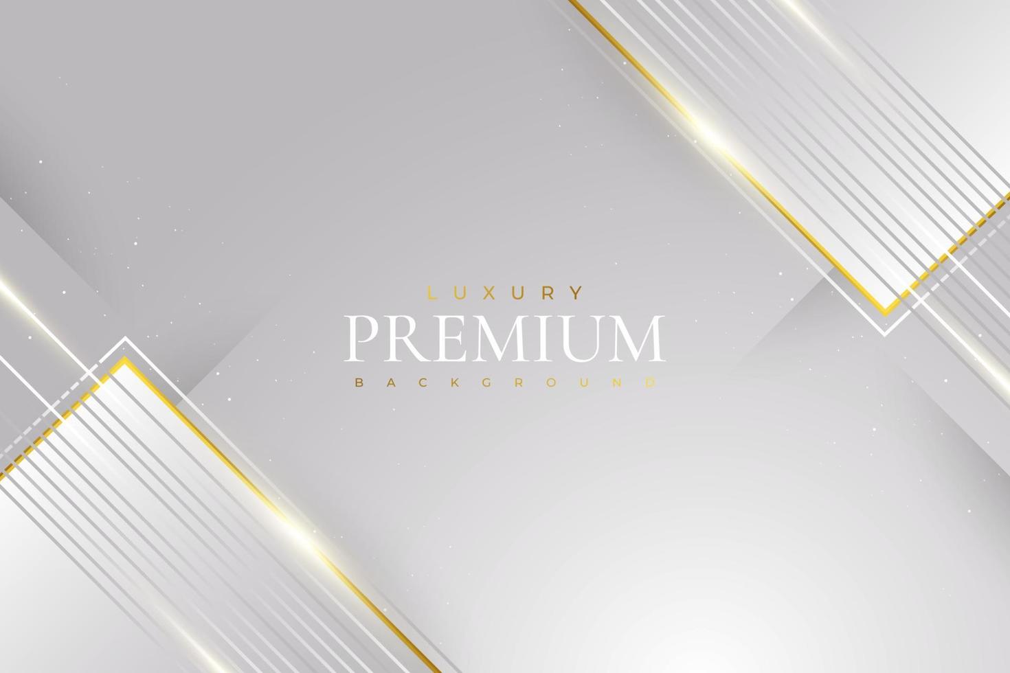 Luxury White and Gold Background. Premium Gray and Gold Background for Award, Nomination, Ceremony, Formal Invitation or Certificate Design vector