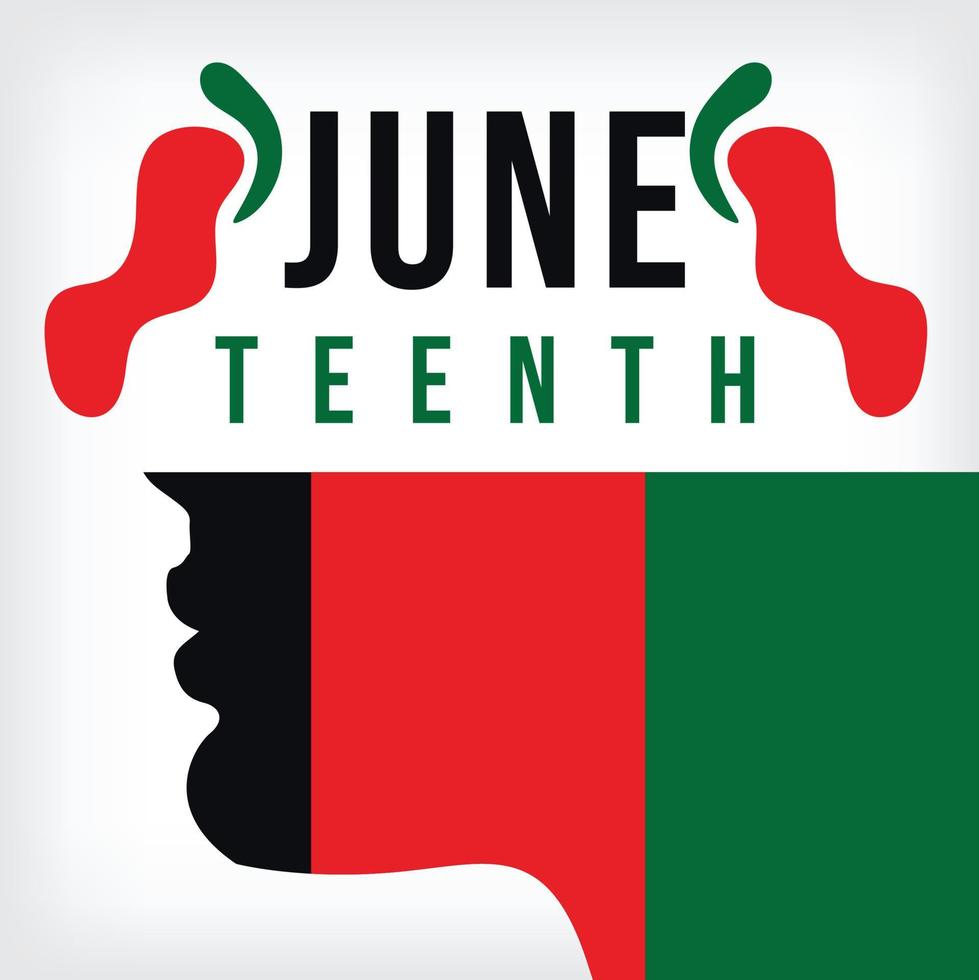 juneteenth freedom day june 19, emancipation day celebrated Poster, greeting card, banner and background juneteenth concept vector