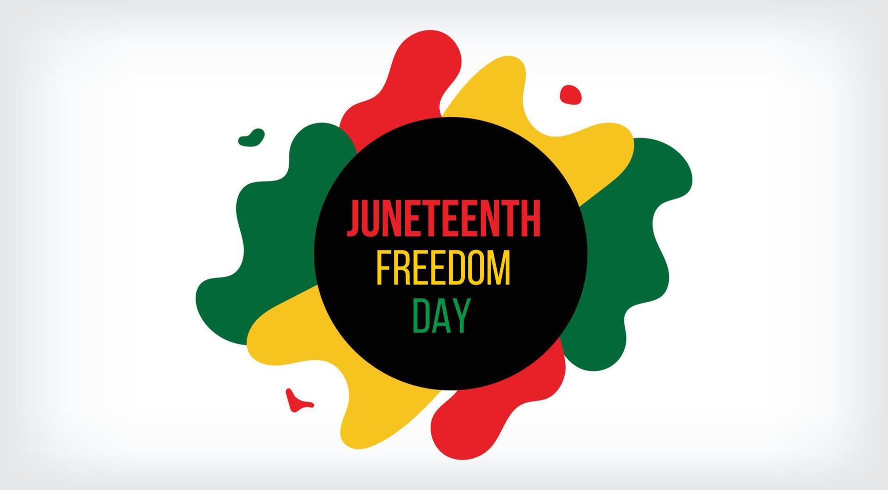 juneteenth freedom day june 19, emancipation day celebrated Poster, greeting card, banner and background juneteenth concept vector