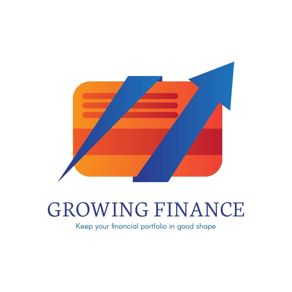 Digital finance flat gradient icon vector