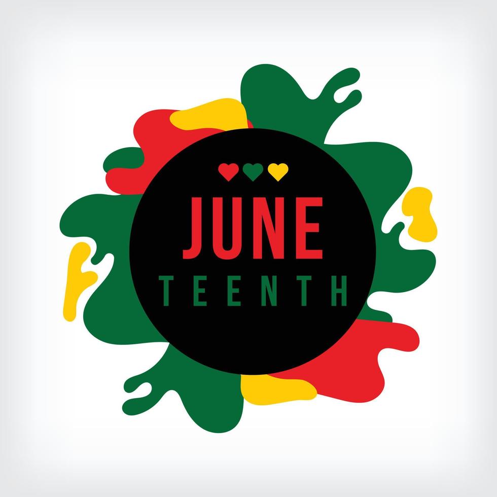 juneteenth freedom day june 19, emancipation day celebrated Poster, greeting card, banner and background juneteenth concept vector