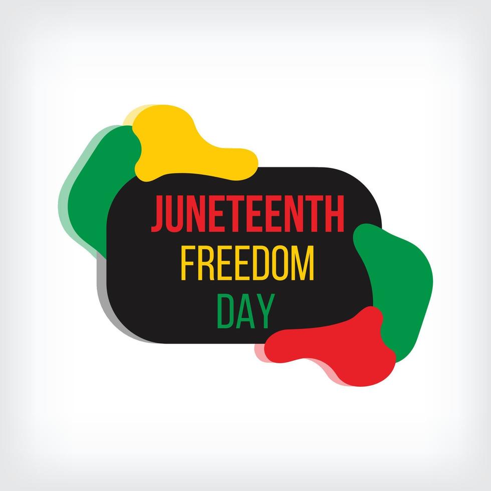 juneteenth freedom day june 19, emancipation day celebrated Poster, greeting card, banner and background juneteenth concept vector