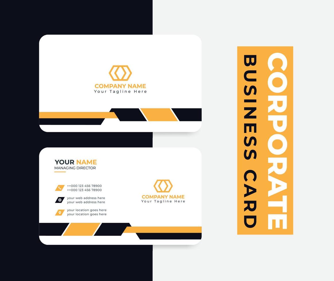 Business card Modern Creative style layout clean visiting card, abstract elegant clean colorful minimal professional corporate company business cards template design vector