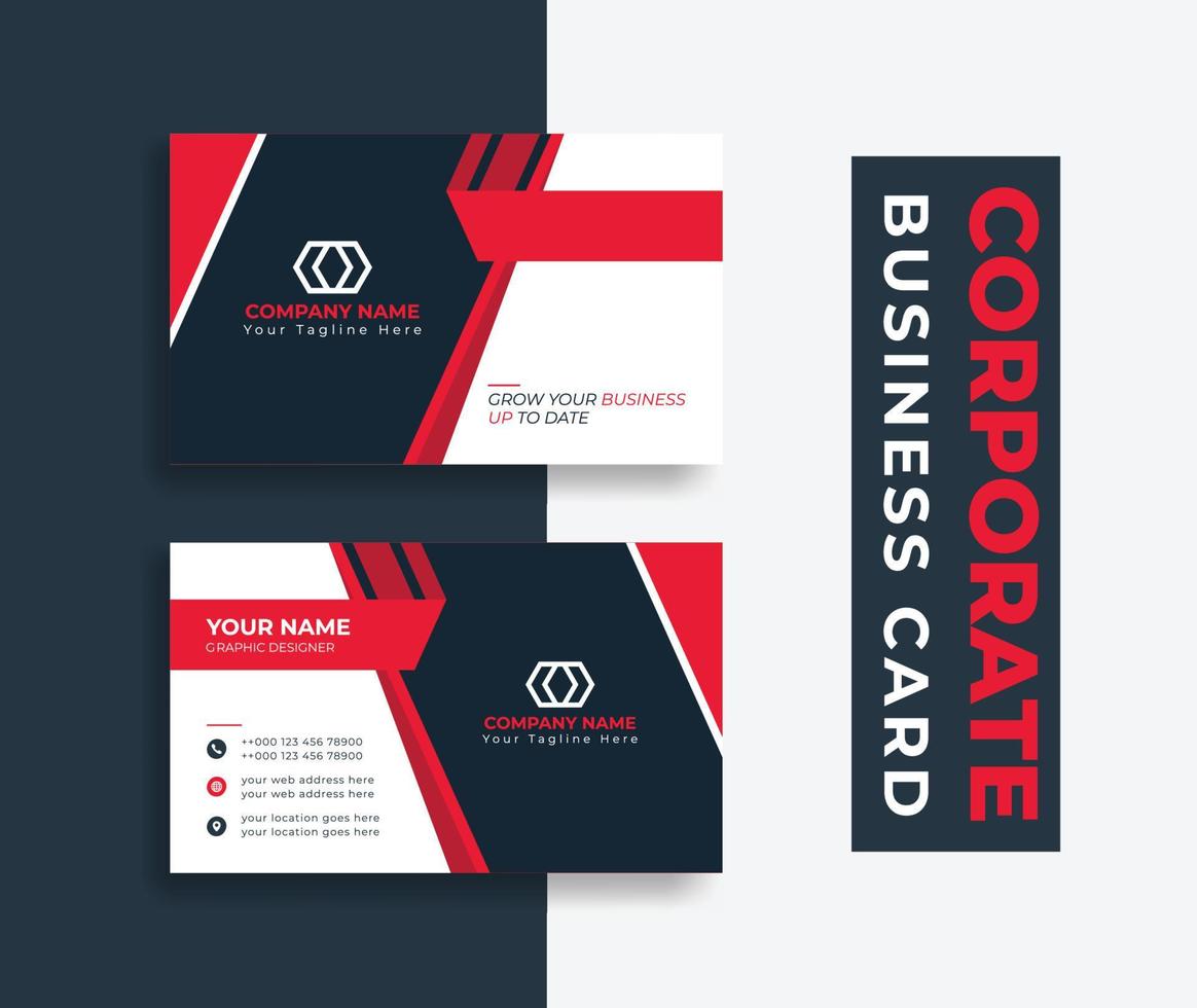 Business card Modern Creative style layout clean visiting card, abstract elegant clean colorful minimal professional corporate company business cards template design vector