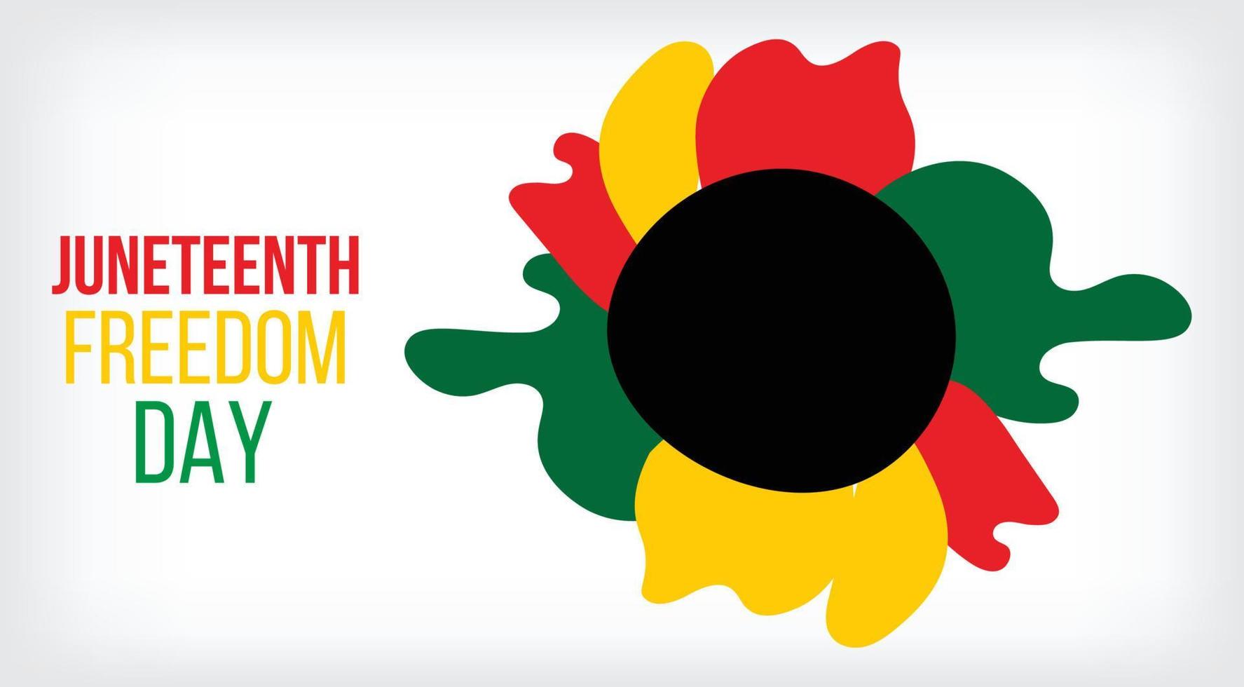 juneteenth freedom day june 19, emancipation day celebrated Poster, greeting card, banner and background juneteenth concept vector