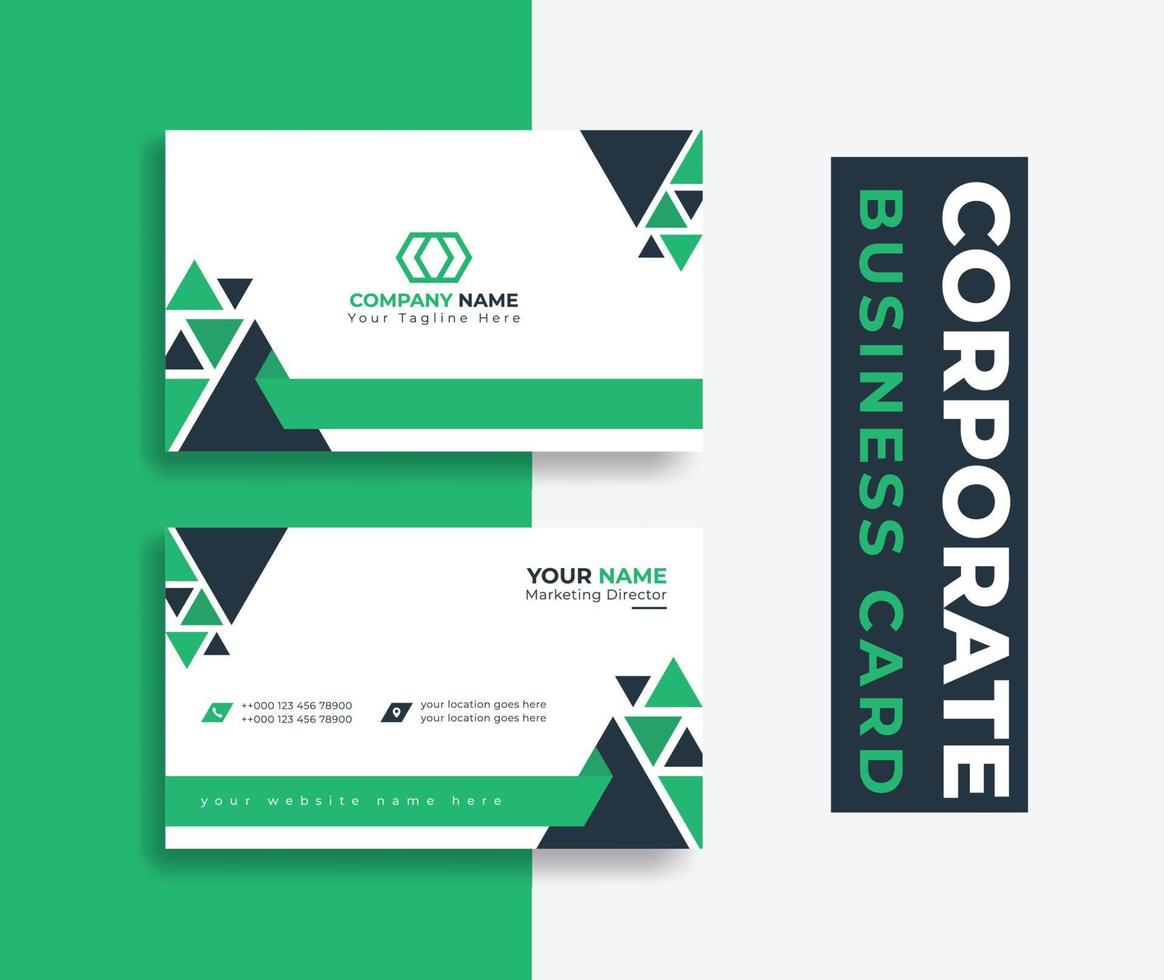 tarjeta de visita diseño de estilo creativo moderno tarjeta de visita limpia, diseño de plantilla de tarjetas de visita de empresa corporativa profesional mínimo elegante limpio colorido abstracto vector