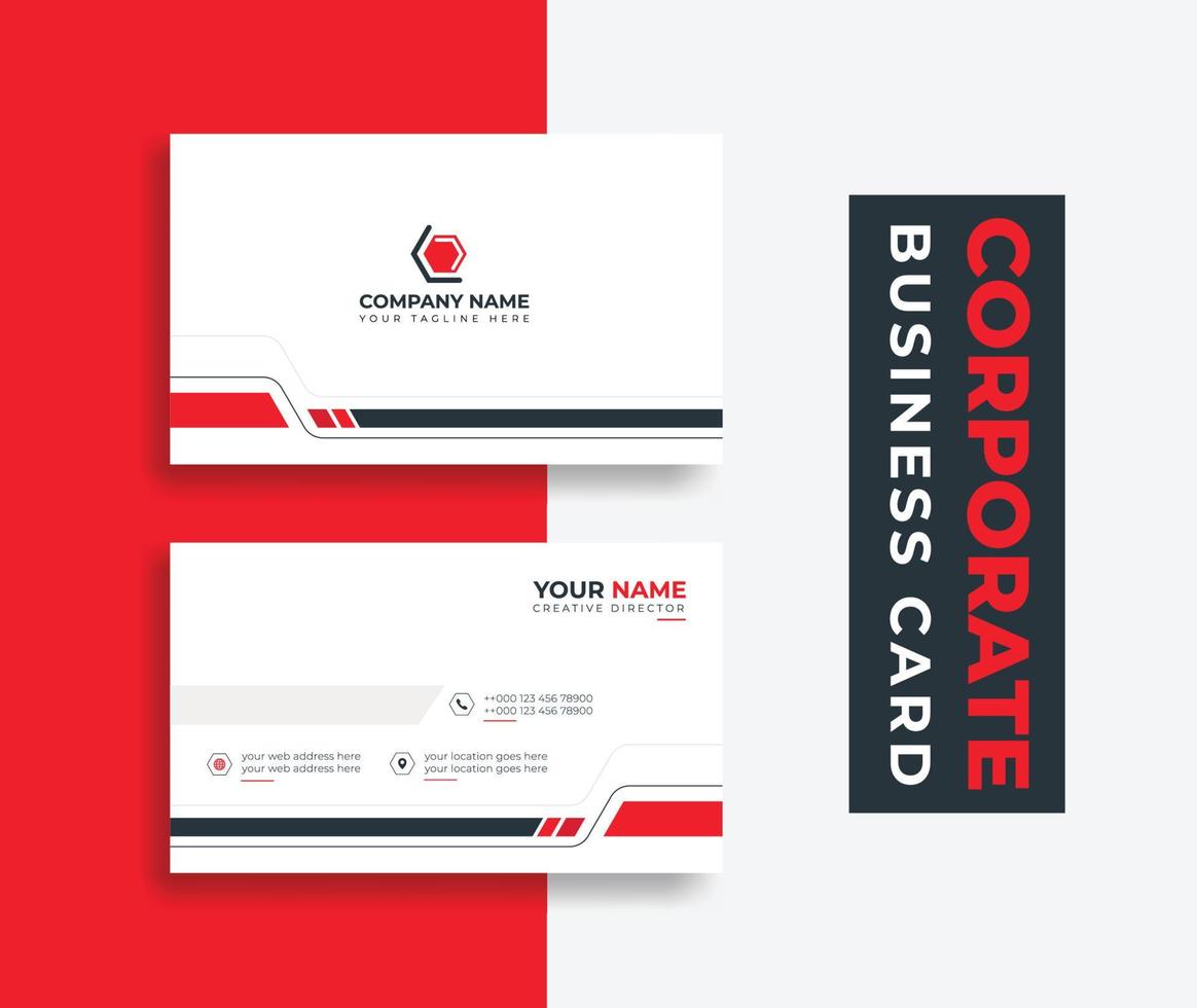 Business card Modern Creative style layout clean visiting card, abstract elegant clean colorful minimal professional corporate company business cards template design vector