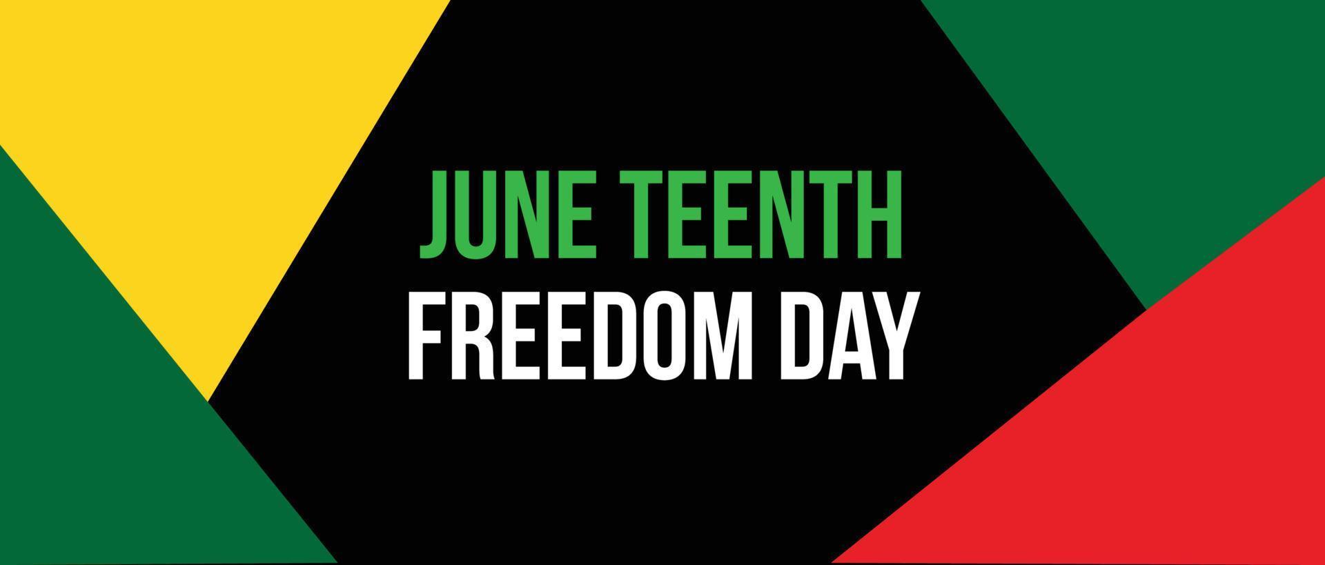 juneteenth freedom day june 19, emancipation day celebrated Poster, greeting card, banner and background juneteenth concept vector