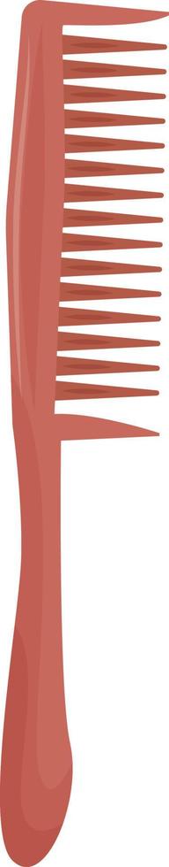 Hair comb semi flat color vector object