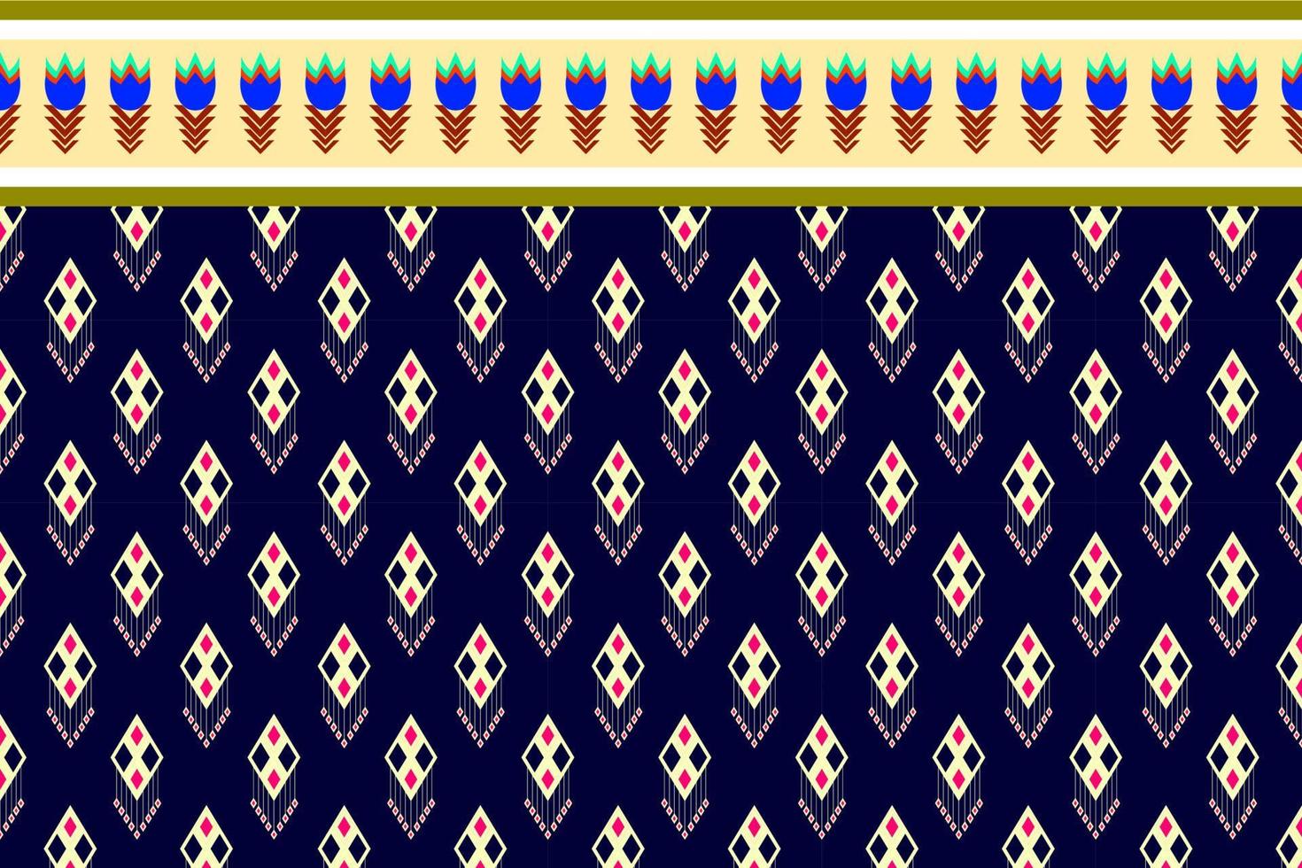 Thai motifs are delicate works of art created by artisans on the wooden floors of the windows and walls of Thai temples. Made up of large scarves and fabrics vector