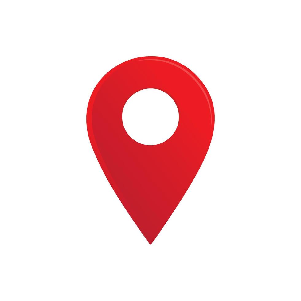 Location pin icon vector. Pin location icon design illustration. Location icon simple sign. vector