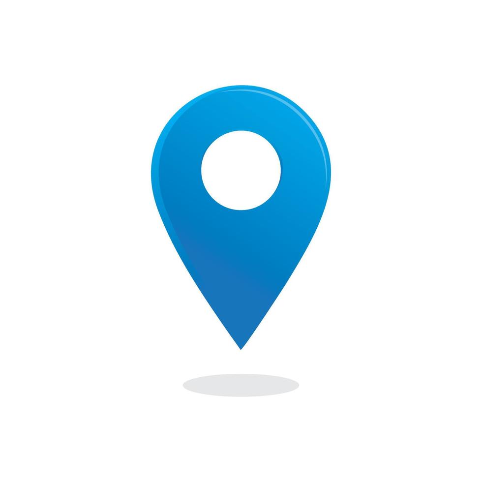 Location pin icon vector. Pin location icon design illustration. Location icon simple sign. vector