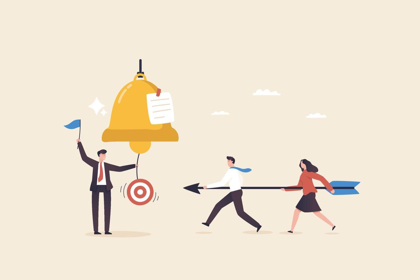 Call a team meeting. Business plan. Working together as a team to achieve goals. Preparation Mobilize talents to achieve organizational objectives. vector