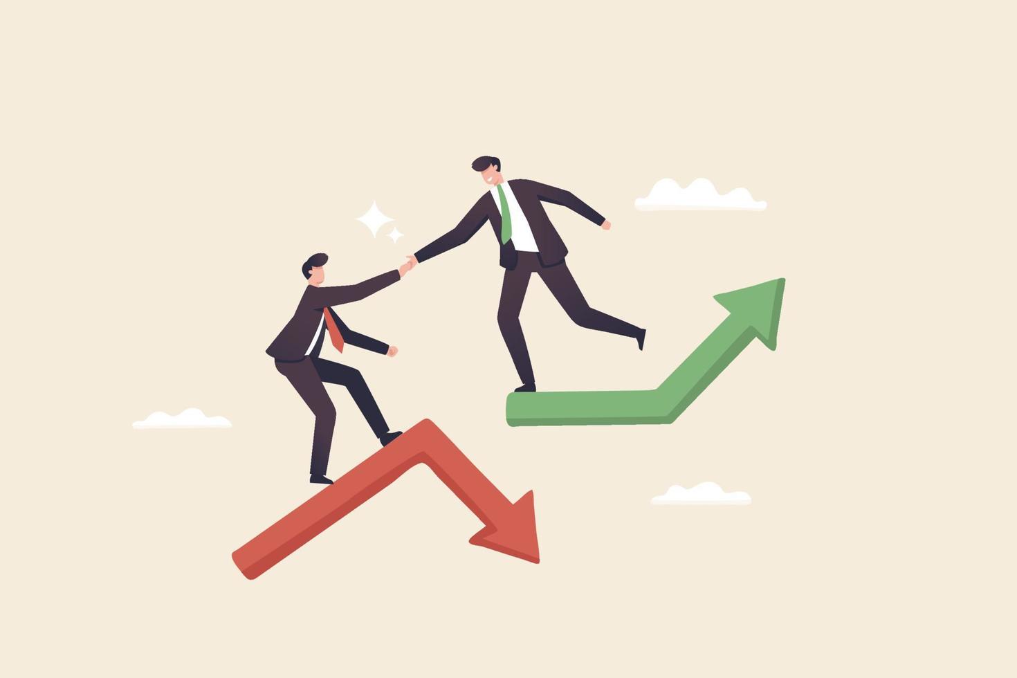 goal oriented increase motivation how to achieve goals. Support and teamwork help to overcome obstacles. The boss helps his subordinates get through the hurdles. 8089861 Vector Art at Vecteezy