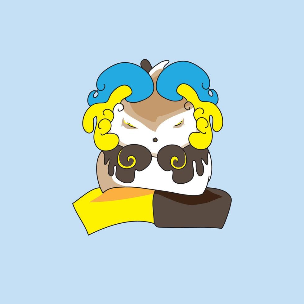 lost sheep in the clouds vector