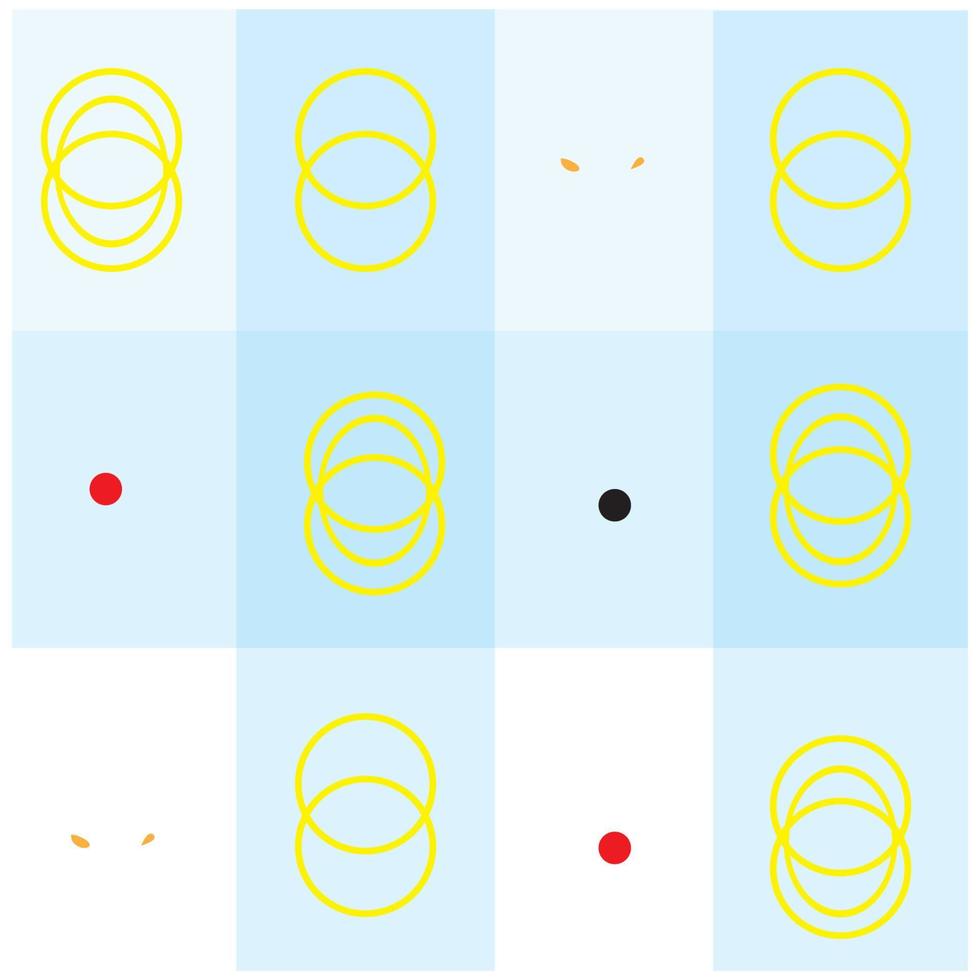 patrón de círculo rítmico a cuadros vector